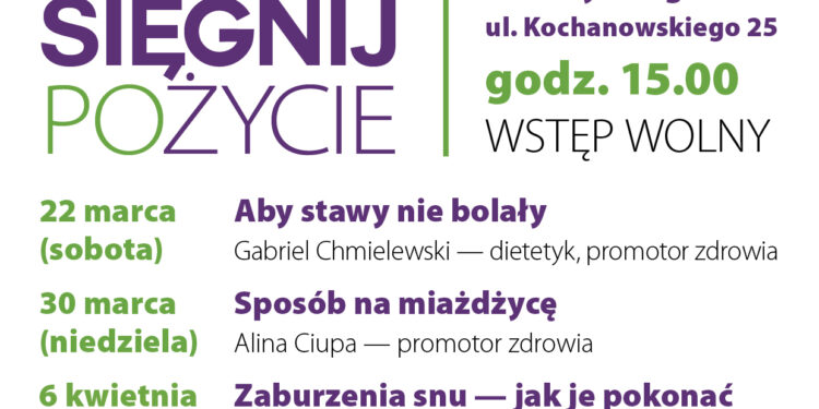 Sięgnij po&nbsp;życie – spotkania w&nbsp;Sanoku i&nbsp;Krośnie